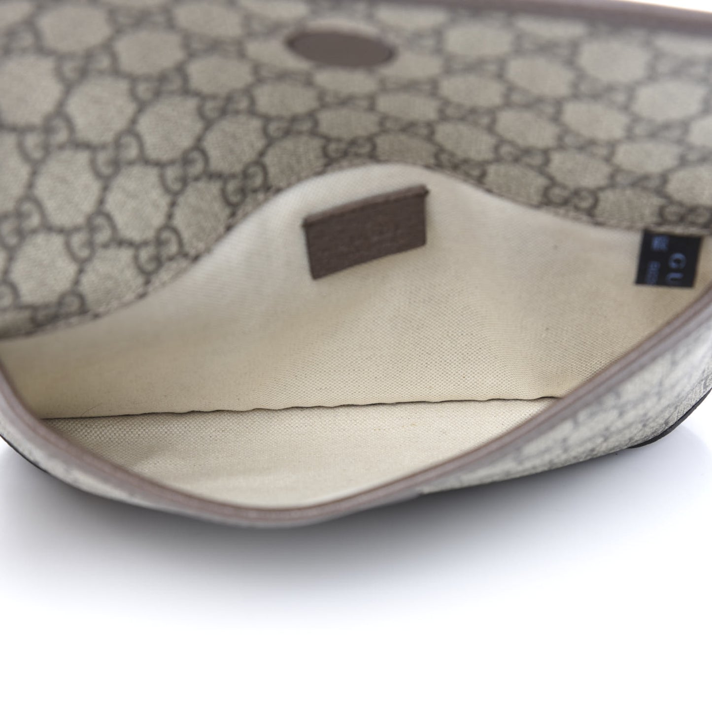 GG Supreme Monogram Neo Vintage Web Belt Bag Brown