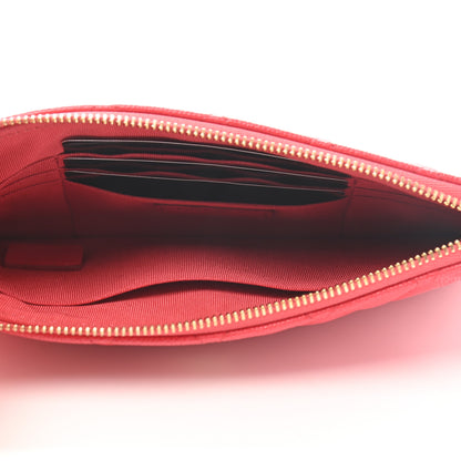 Chanel Shiny Caviar Quilted Cosmetic Case Red 9 of 19