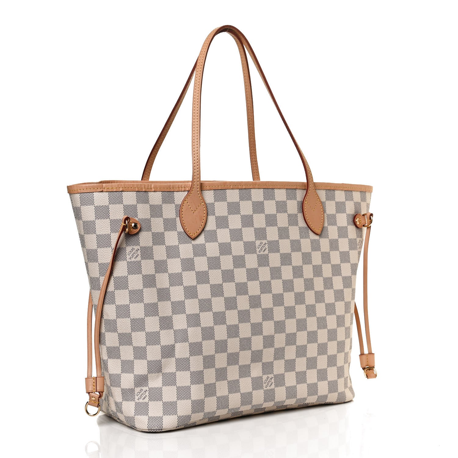Louis Vuitton Damier Azur Neo Neverfull MM Rose Ballerine 3 of 13