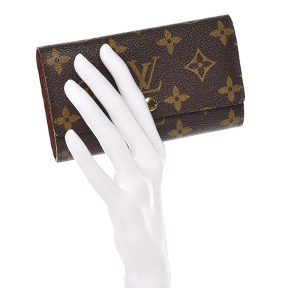 Louis Vuitton Monogram Porte-Monnaie Tresor Wallet 2 of 10
