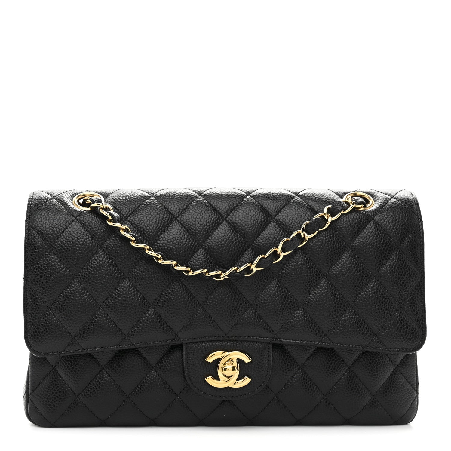 Chanel Caviar Quilted Medium Double Flap Black 1 of 11