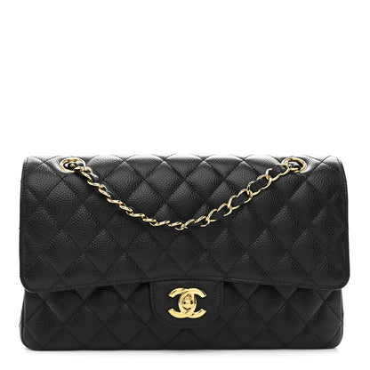 Chanel Caviar Quilted Medium Double Flap Black 1 of 11