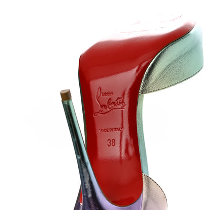 Christian Louboutin Iridescent Nappa Lam Licorne Iriza 100 Pumps 38 Multicolor 7 of 13