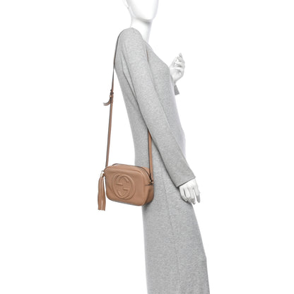 Gucci Pebbled Calfskin Small Soho Disco Bag Rose Beige 2 of 15