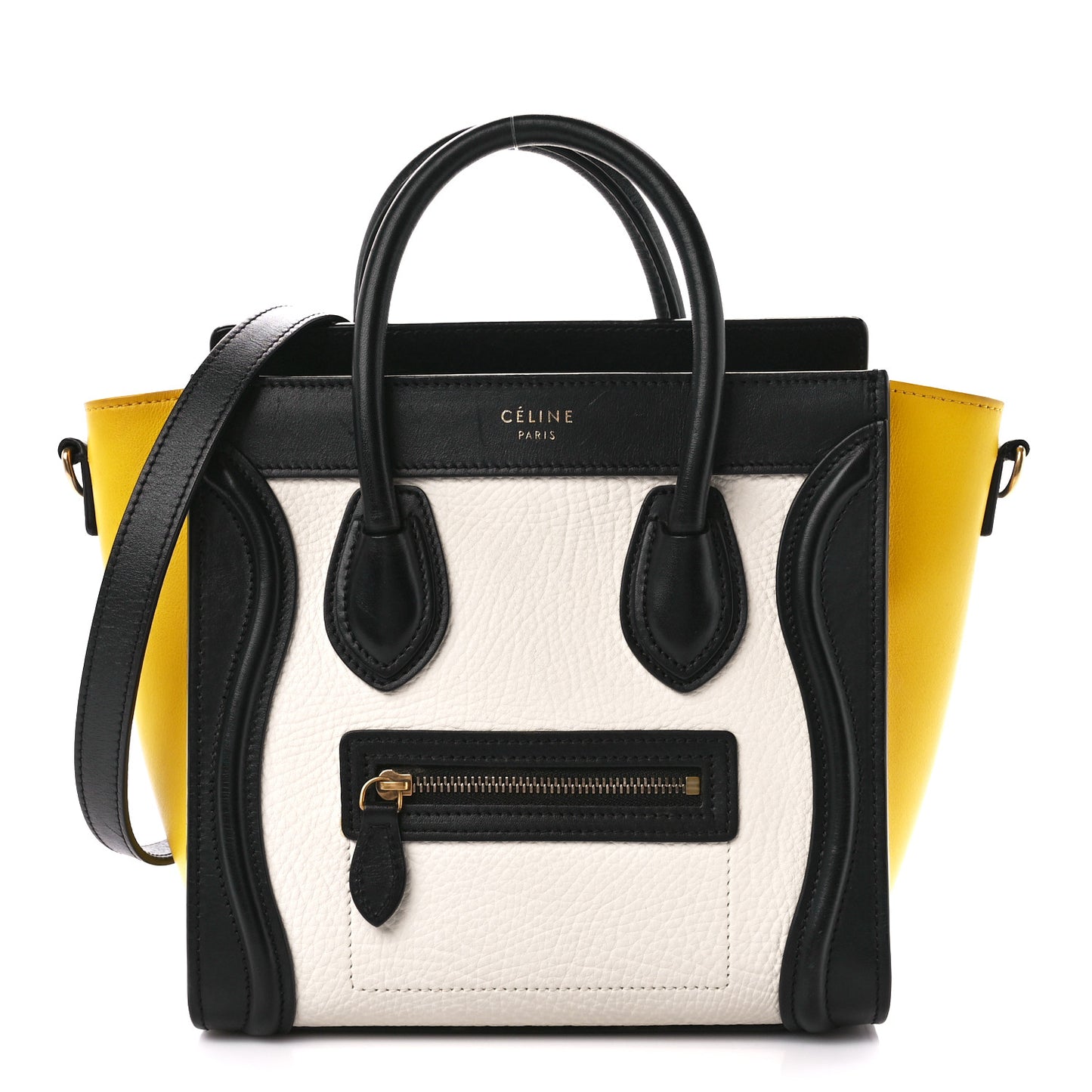 Bullhide Calfskin Nano Tri-Color Luggage Amber