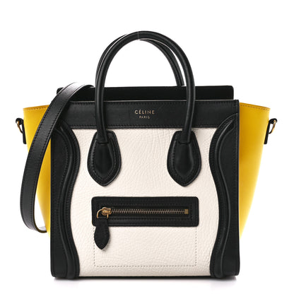 Celine Bullhide Calfskin Nano Tri-Color Luggage Amber 1 of 11