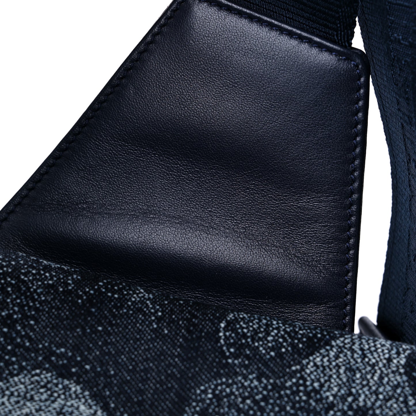 X Peter Doig Denim Camouflage Saddle Bag