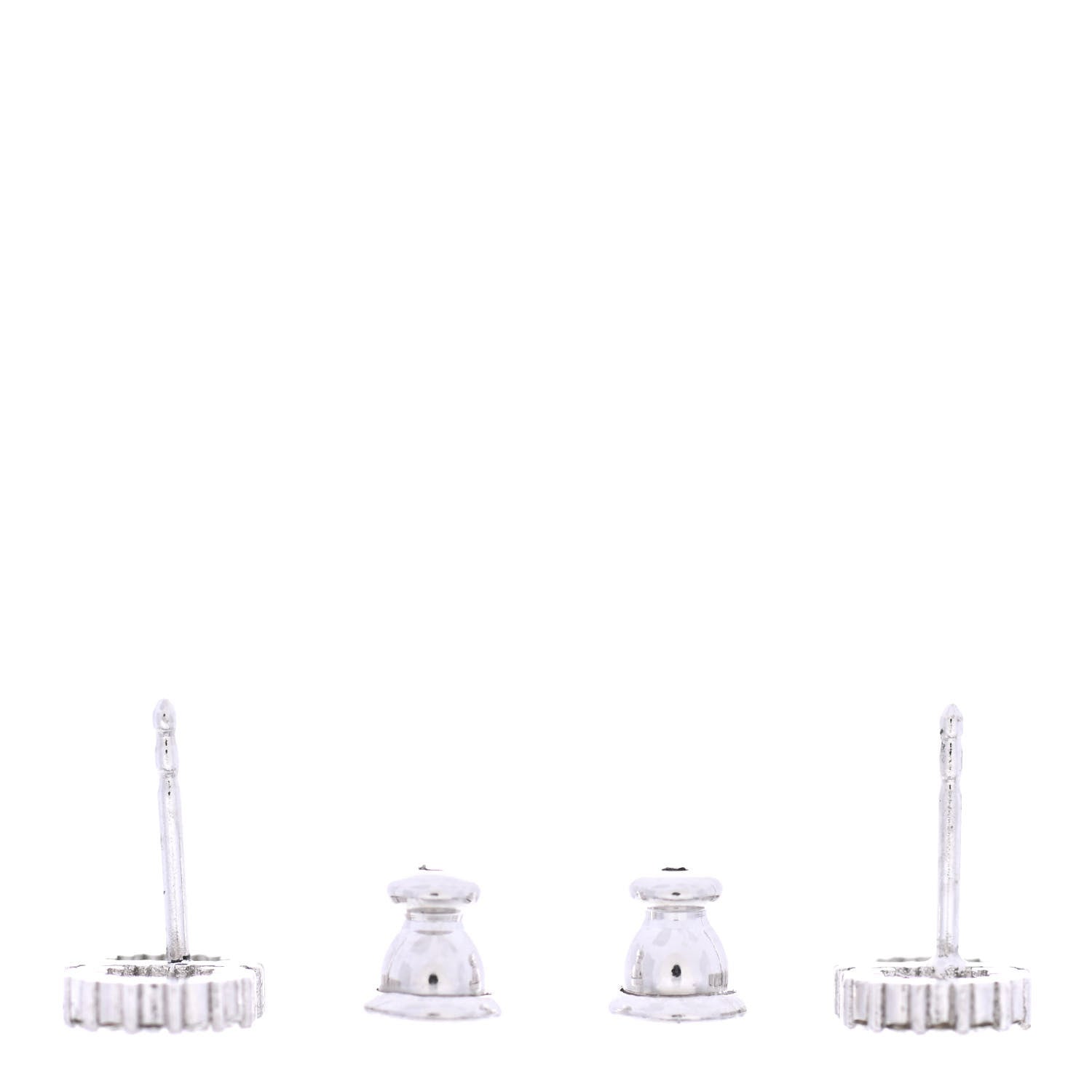 Christian Dior Crystal Clair D Lune Earrings Silver 3 of 3