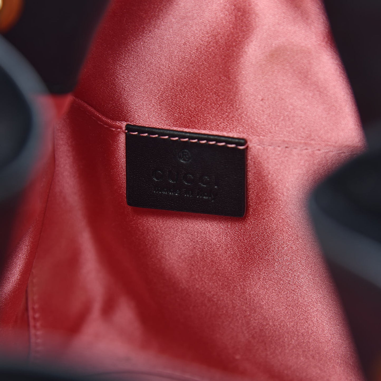 Velvet Matelasse GG Marmont Bucket Bag Black