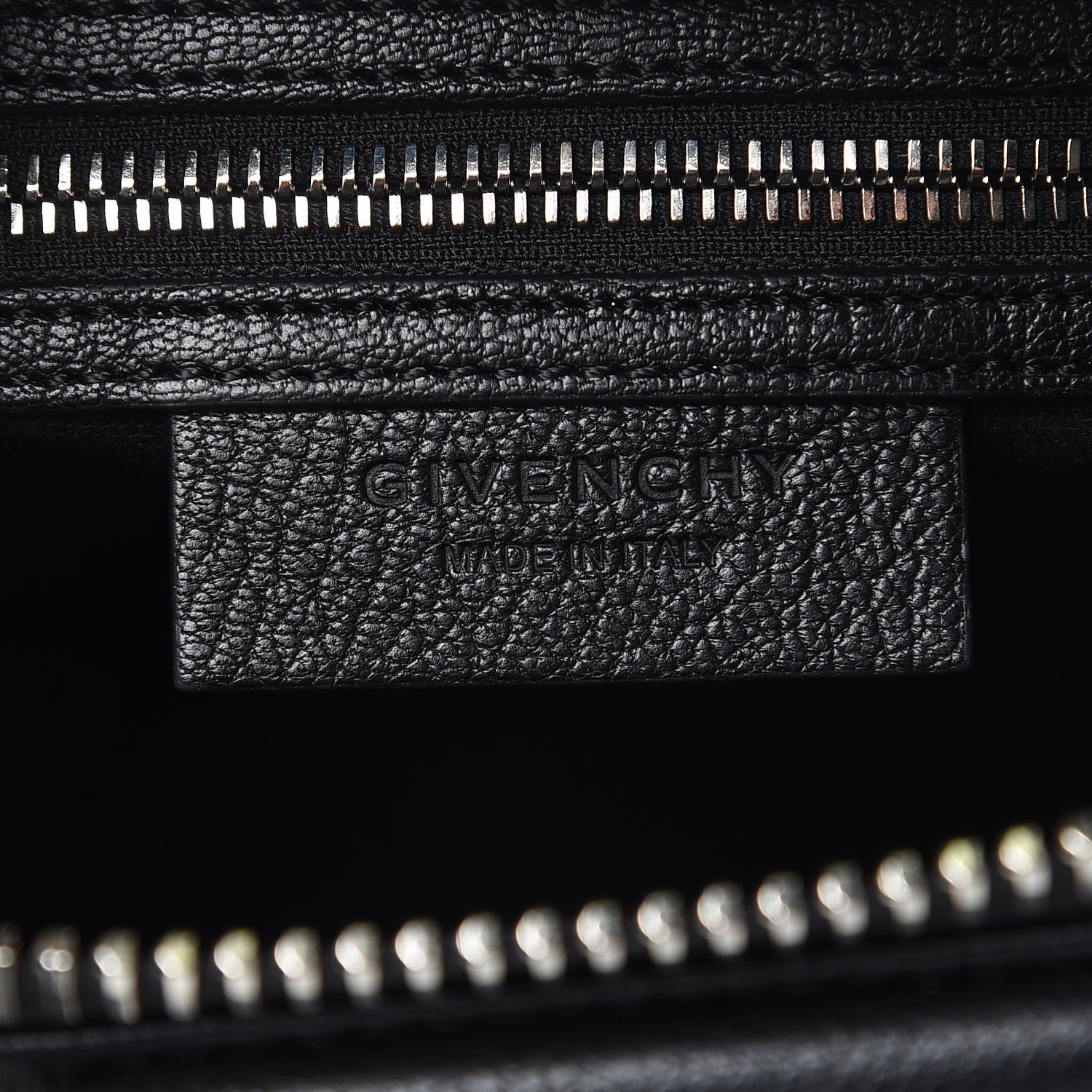 Givenchy Sugar Goatskin Striped Mini Antigona Black 6 of 9