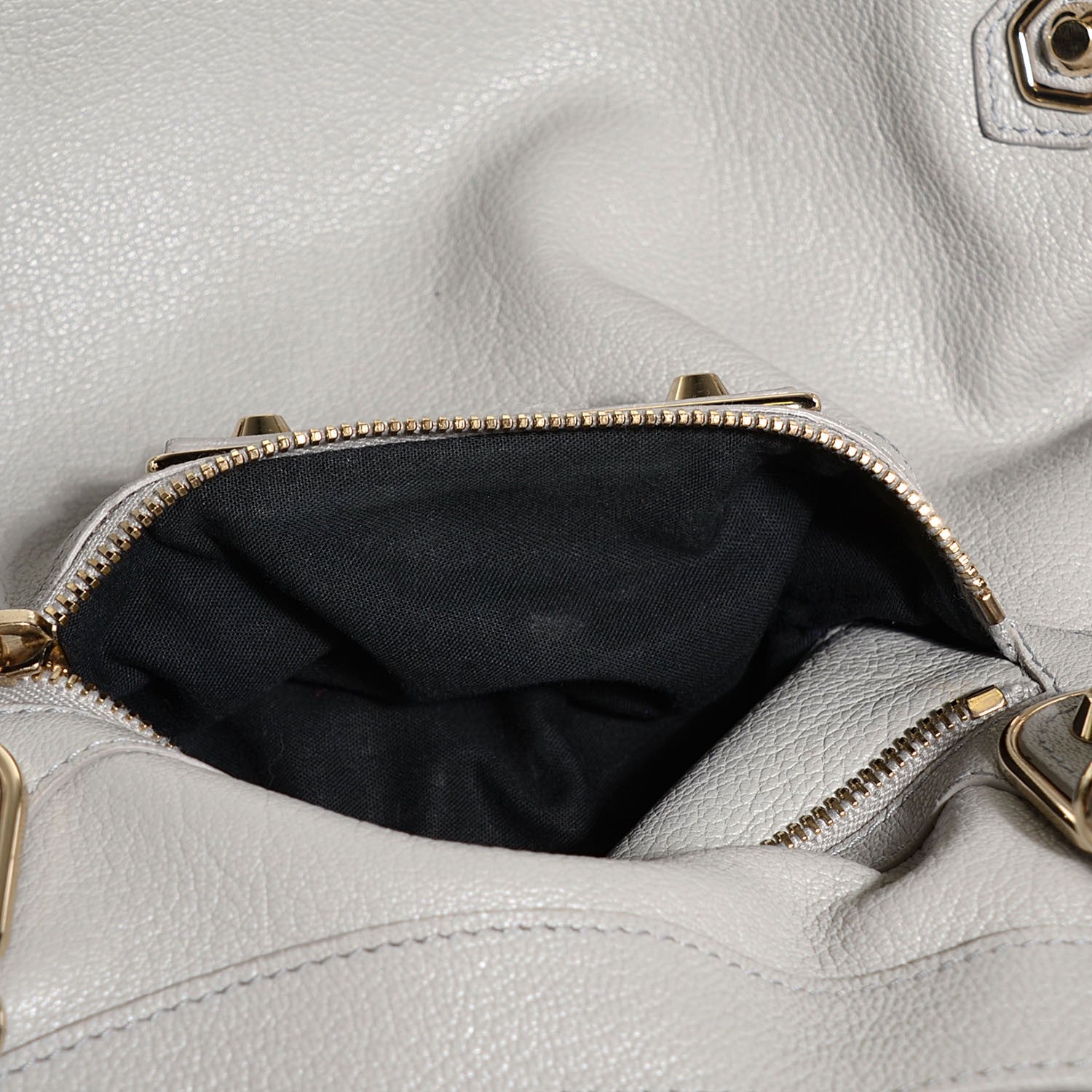 Balenciaga Chevre Gold Metallic Edge Hardware Velo Gris Perle 9 of 12