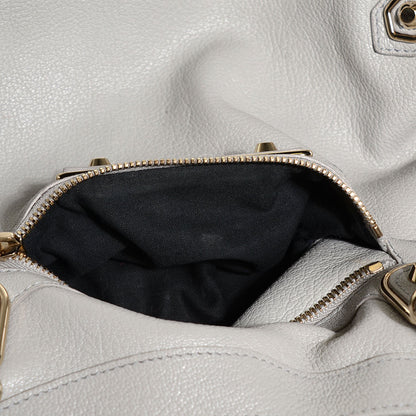 Balenciaga Chevre Gold Metallic Edge Hardware Velo Gris Perle 9 of 12