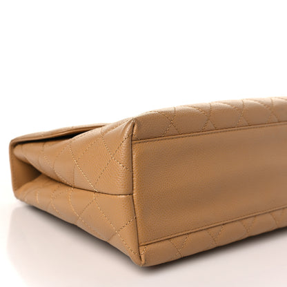 Chanel Caviar Quilted Jumbo Kelly Flap Beige 7 of 8