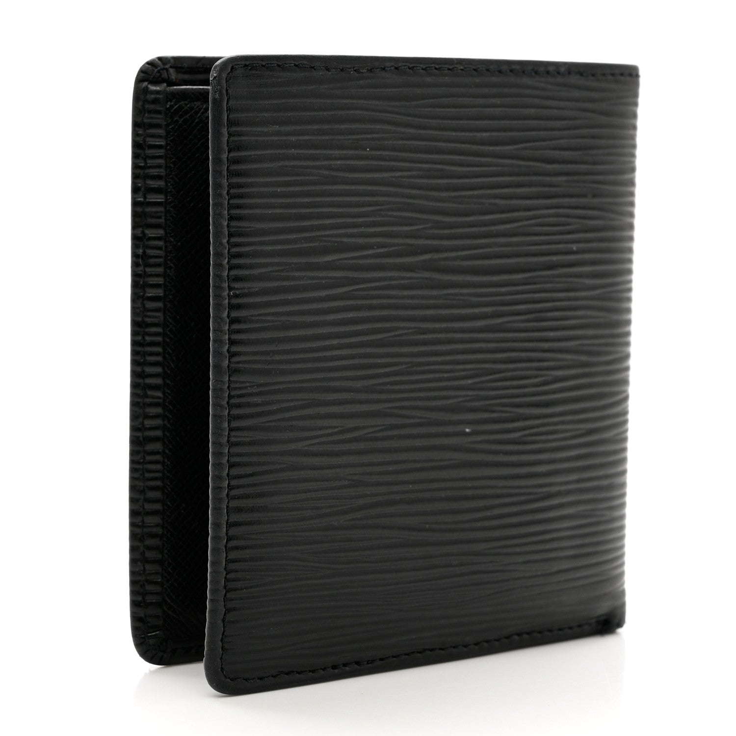 Louis Vuitton Epi 6 Card Billfold Wallet Black 3 of 9