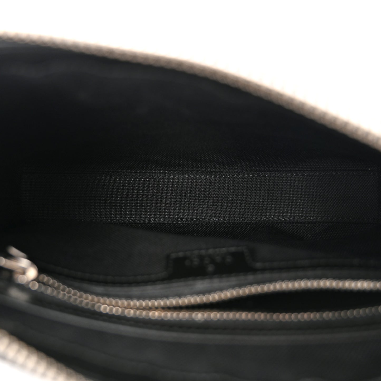 GG Supreme Monogram Azalea Calfskin Retro Interlocking G Wristlet Messenger Bag Black