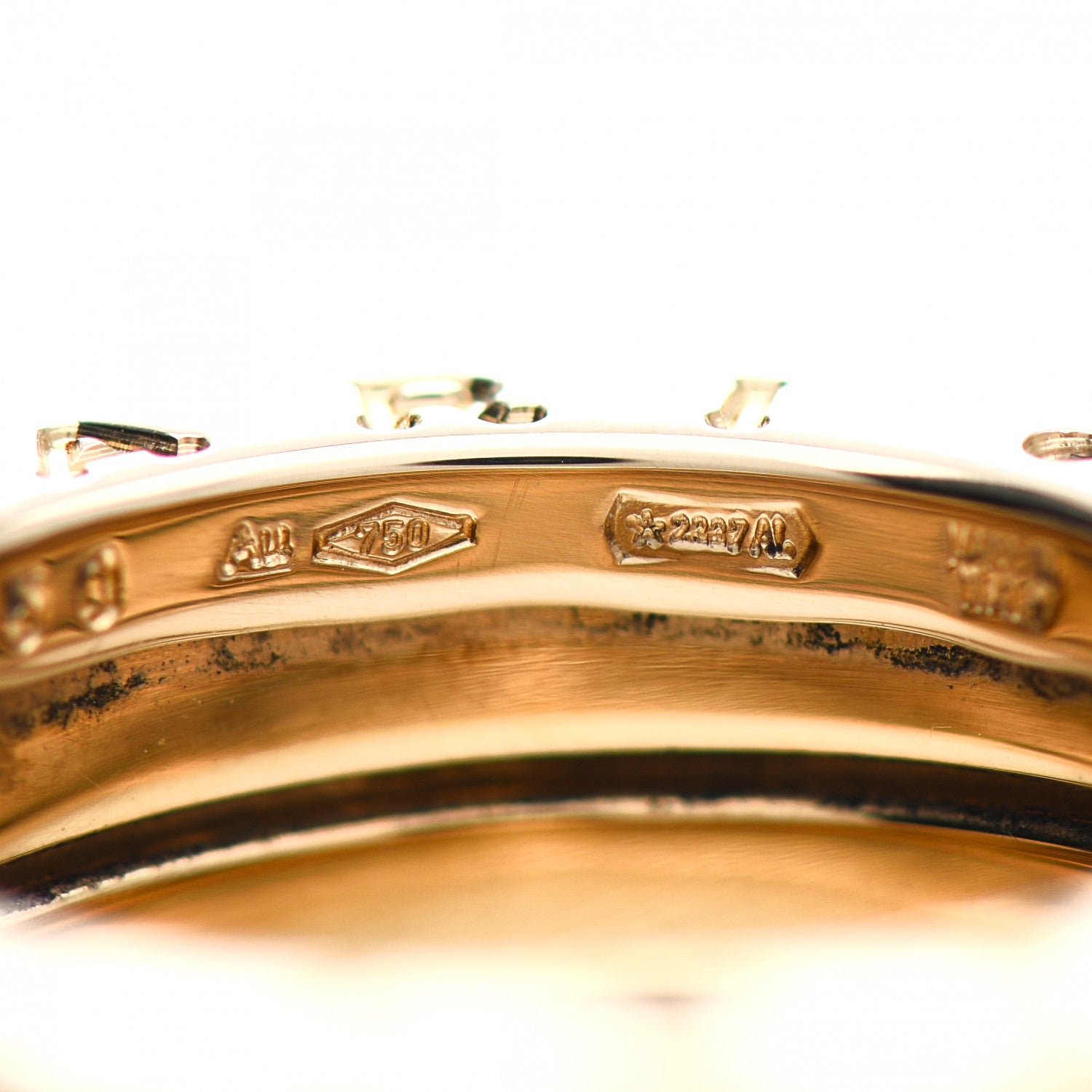 Bulgari 18K Yellow Gold B.Zero1 Four-Band Ring 50 5.25 4 of 5