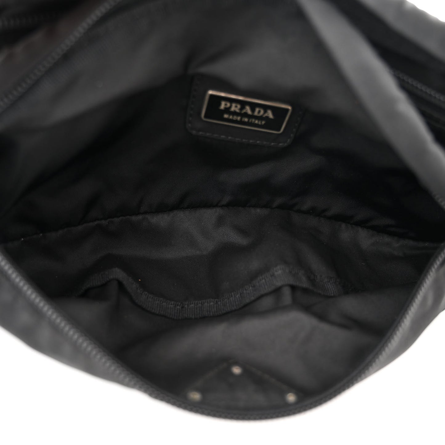 Tessuto Nylon Montagna Belt Bag Black
