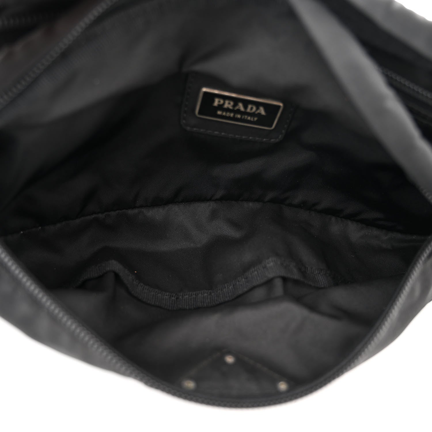 Prada Tessuto Nylon Montagna Belt Bag Black 6 of 11