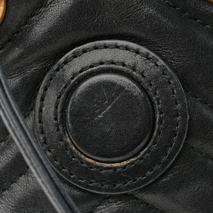 Gucci Calfskin Matelasse GG Marmont Flap Backpack Black 14 of 16