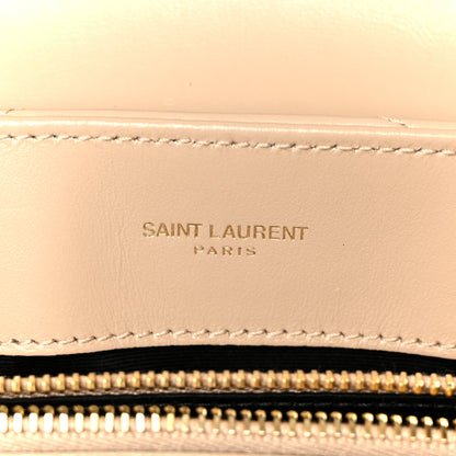 Saint Laurent Calfskin Y Quilted Monogram Small Loulou Chain Satchel Dark Beige 6 of 12