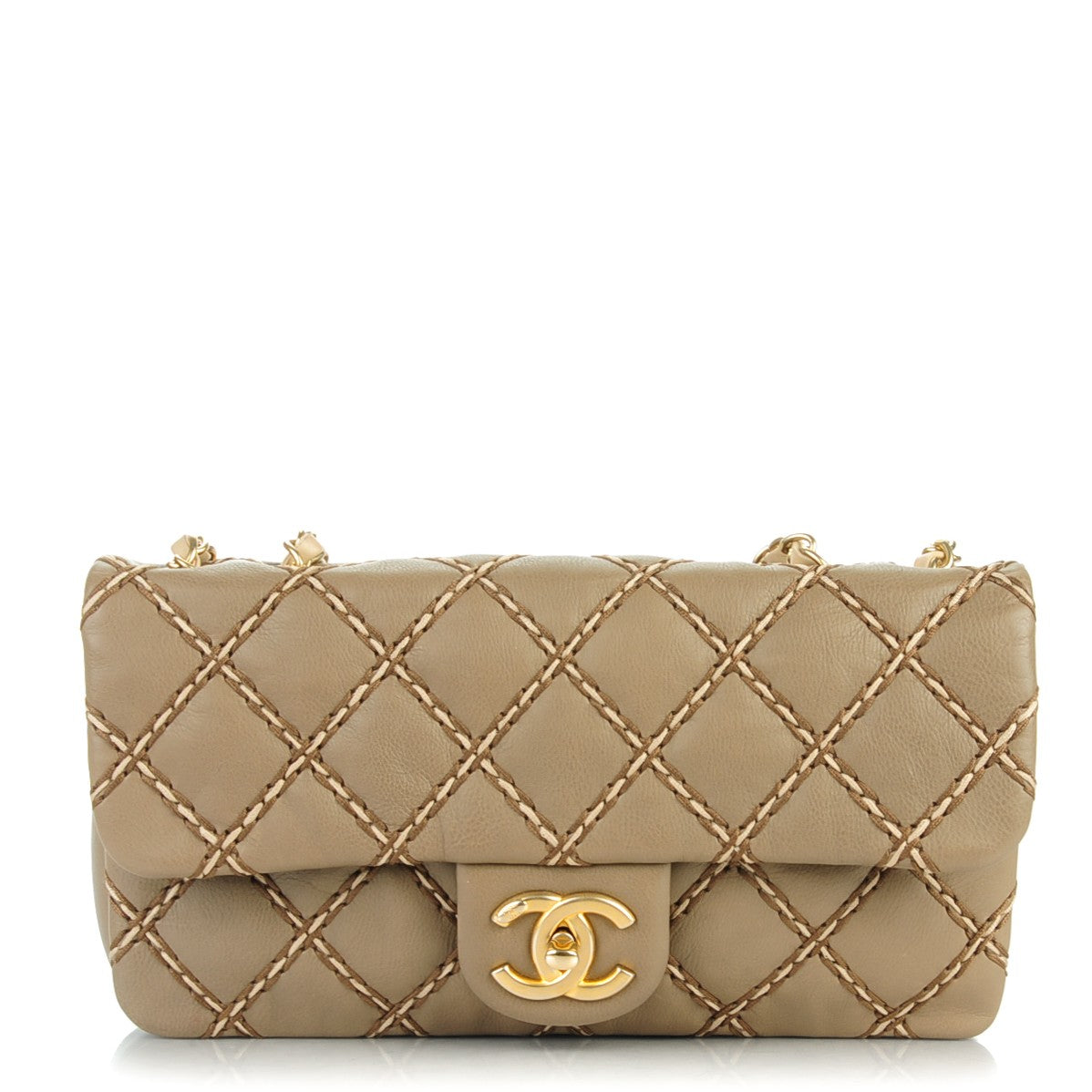 Calfskin Stitched Flap