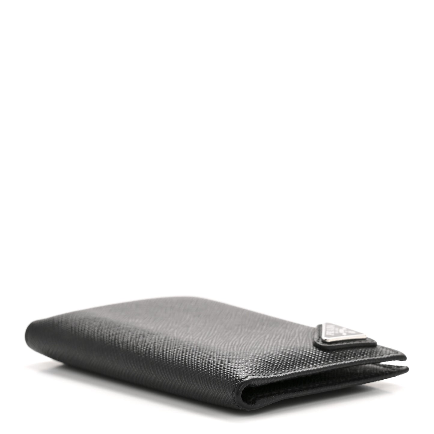 Saffiano Triangle Card Holder Black