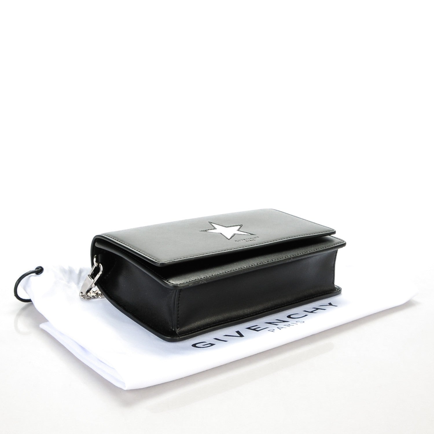 Givenchy Calfskin Star Pandora Chain Wallet Black 4 of 8