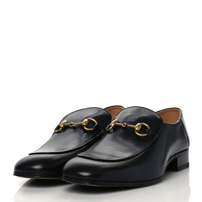 Gucci Goatskin Mens Horsebit Loafers 8.5 Black 3 of 9