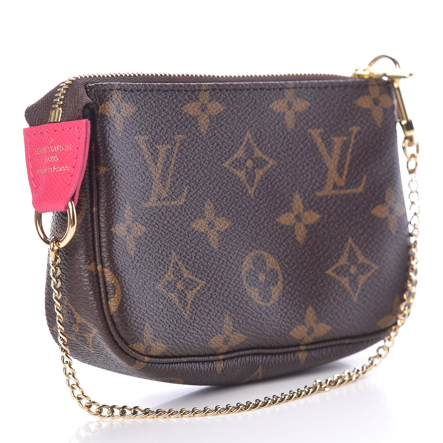Monogram 2019 Christmas Animation Mini Courchevel Pochette Accessories Fuchsia