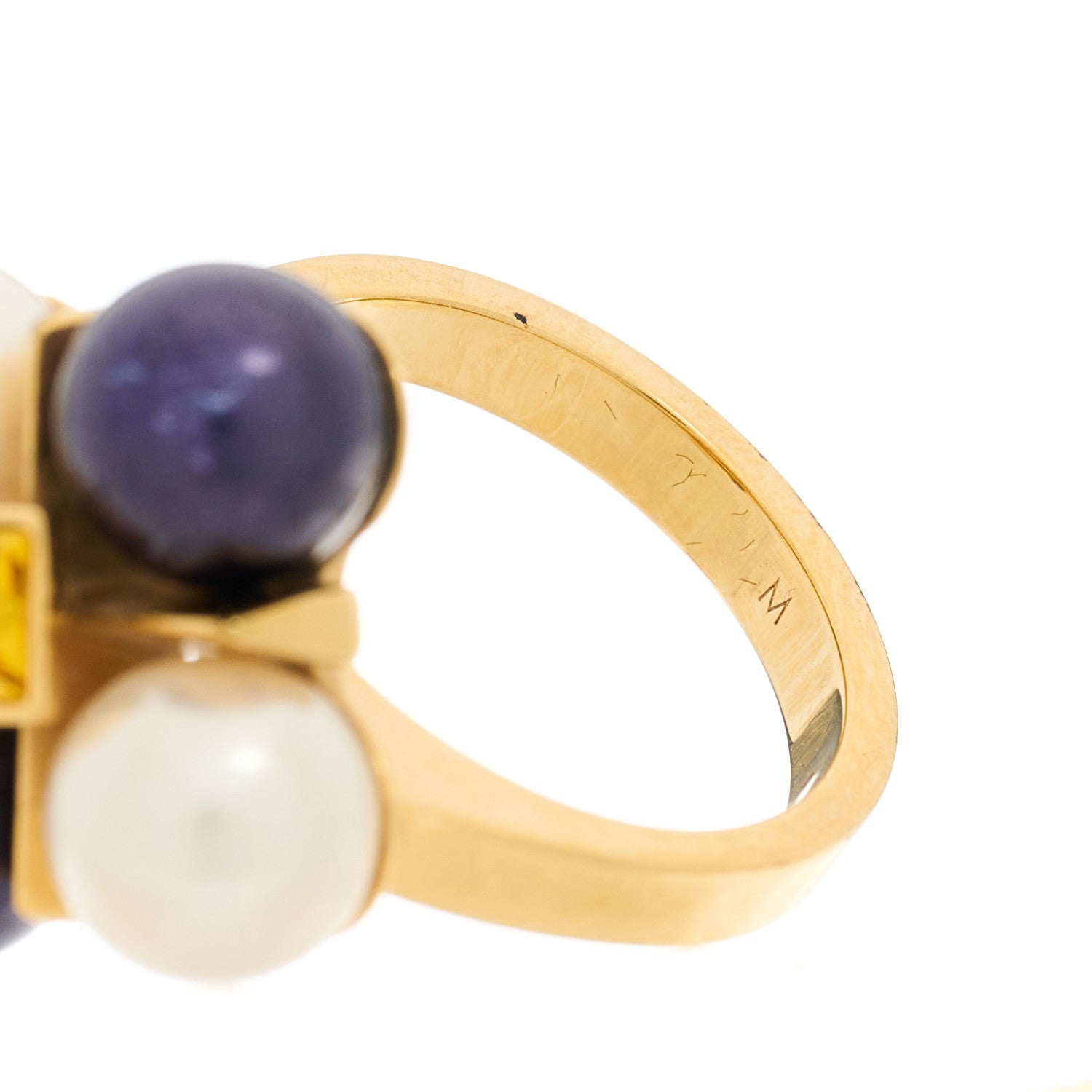 Louis Vuitton Pearl Cry Me A River Ring M 8 of 9