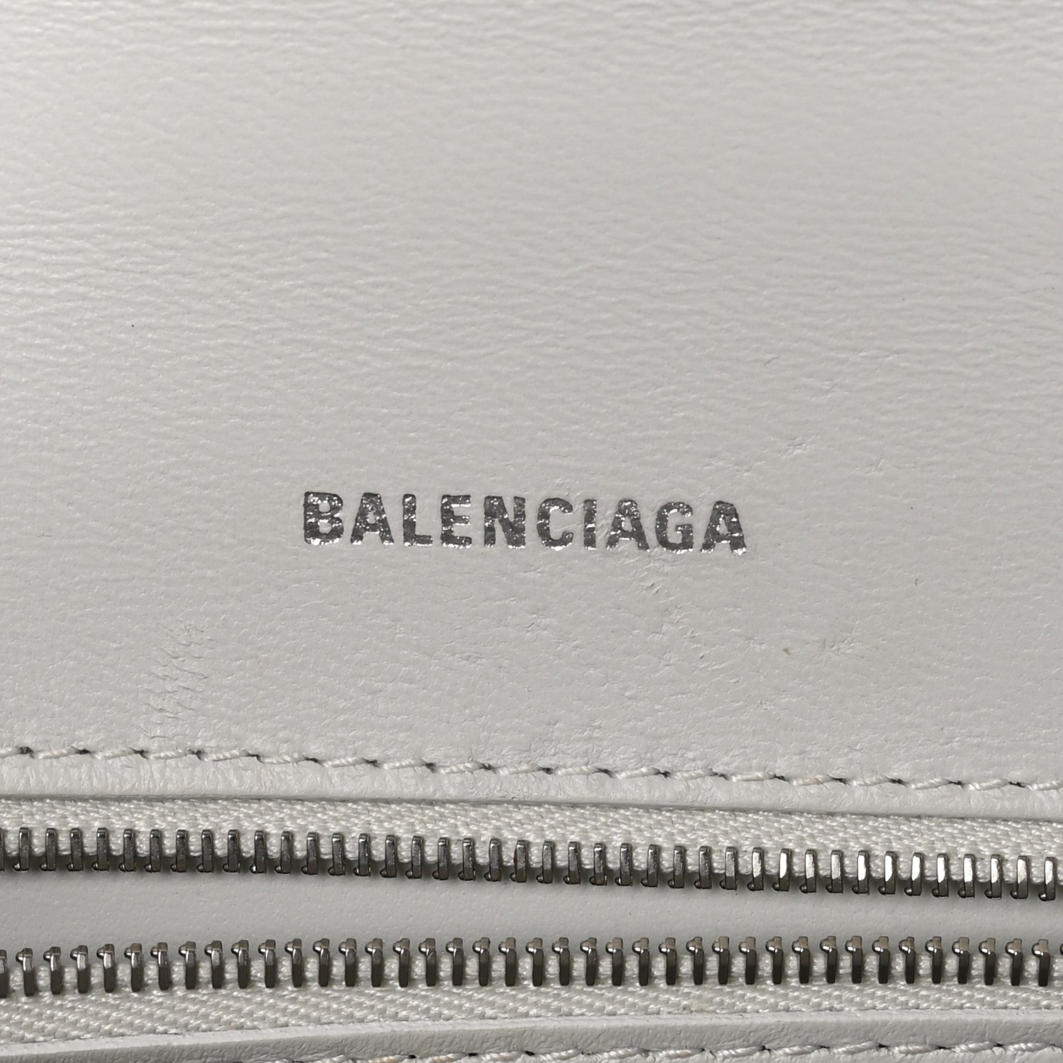 Balenciaga Shiny Box Calfskin Tonal B Small Hourglass Top Handle Bag White 6 of 11