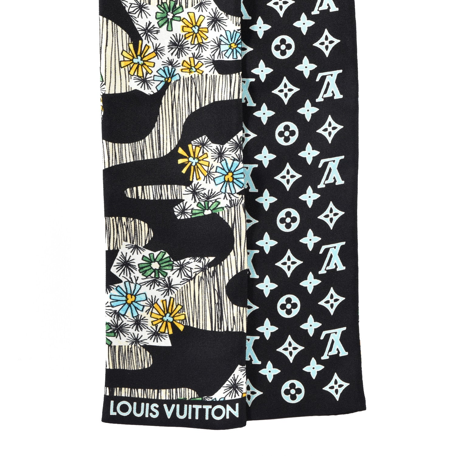 Louis Vuitton Silk Monogram Bandeau Black 2 of 2