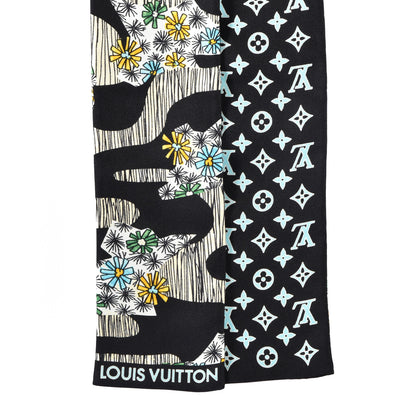 Louis Vuitton Silk Monogram Bandeau Black 2 of 2