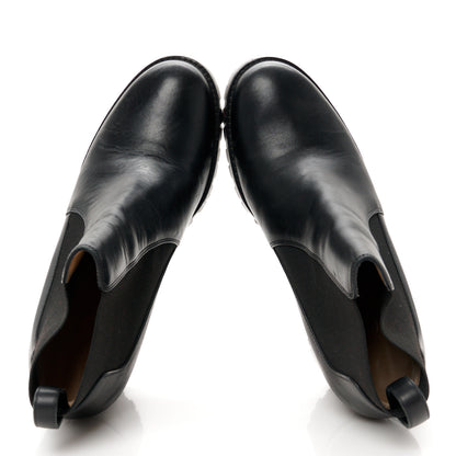 Christian Louboutin Calfskin Marchacroche 70 Chelsea Boots 36 Black 2 of 8