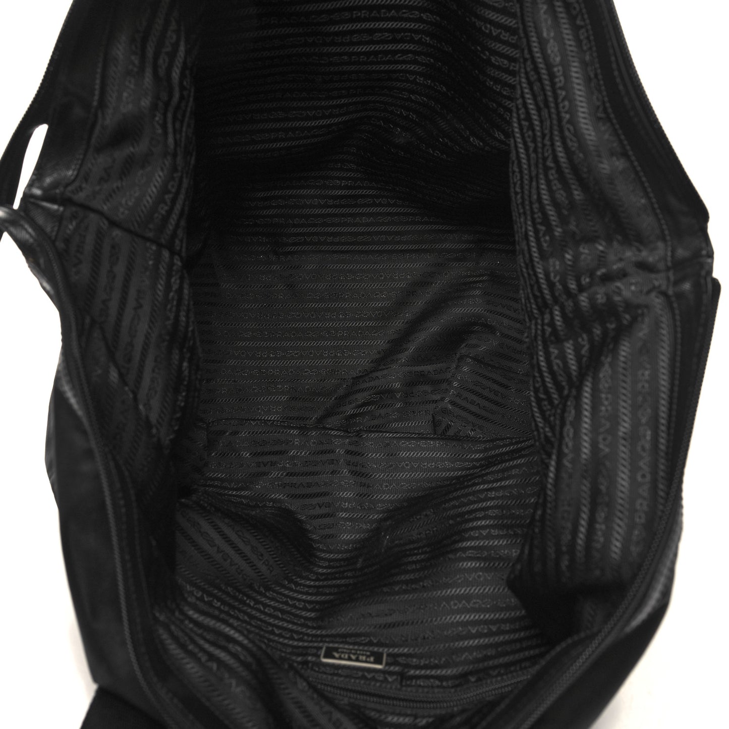 Tessuto Nylon Saffiano Carry On Travel Bag Black