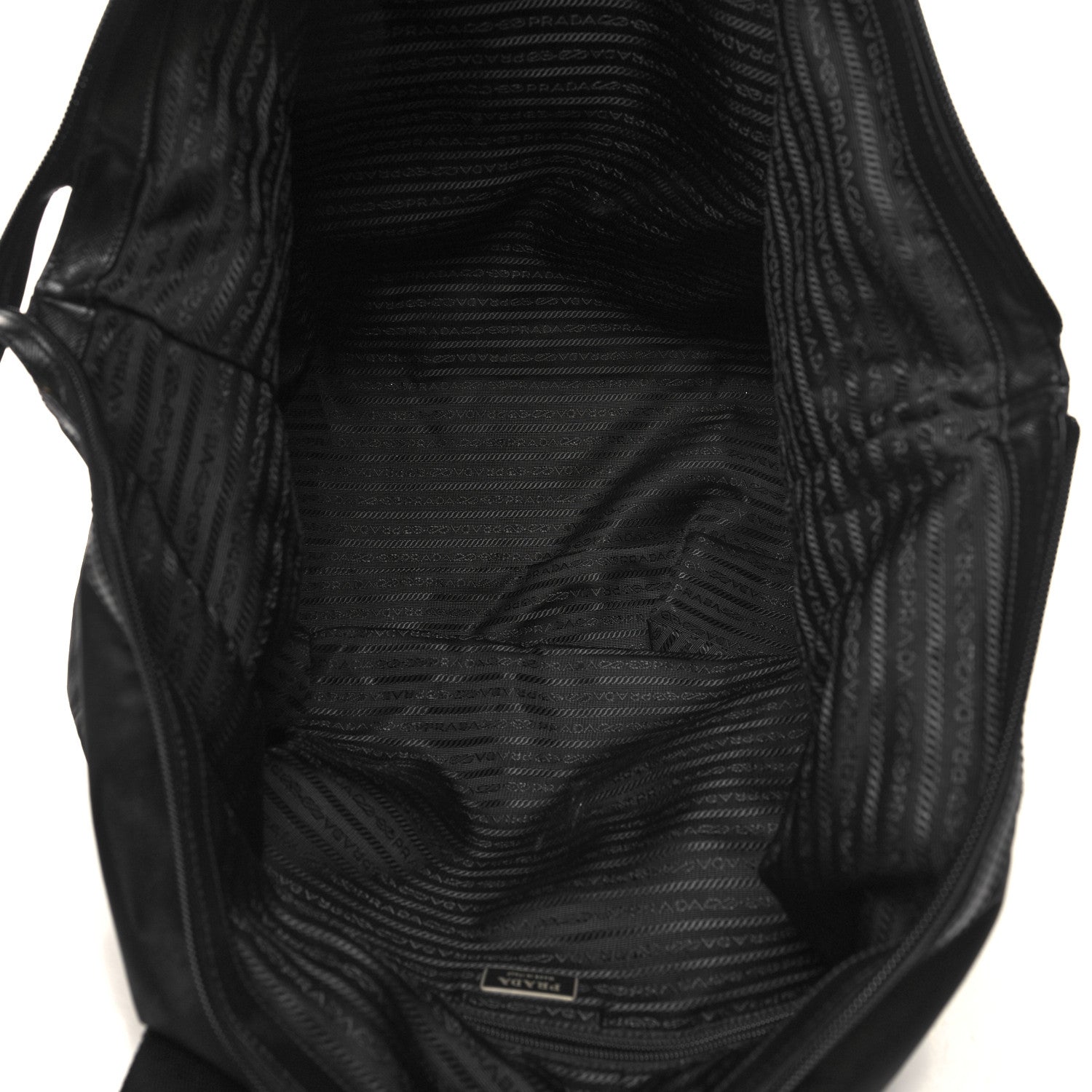 Prada Tessuto Nylon Saffiano Carry On Travel Bag Black 4 of 12
