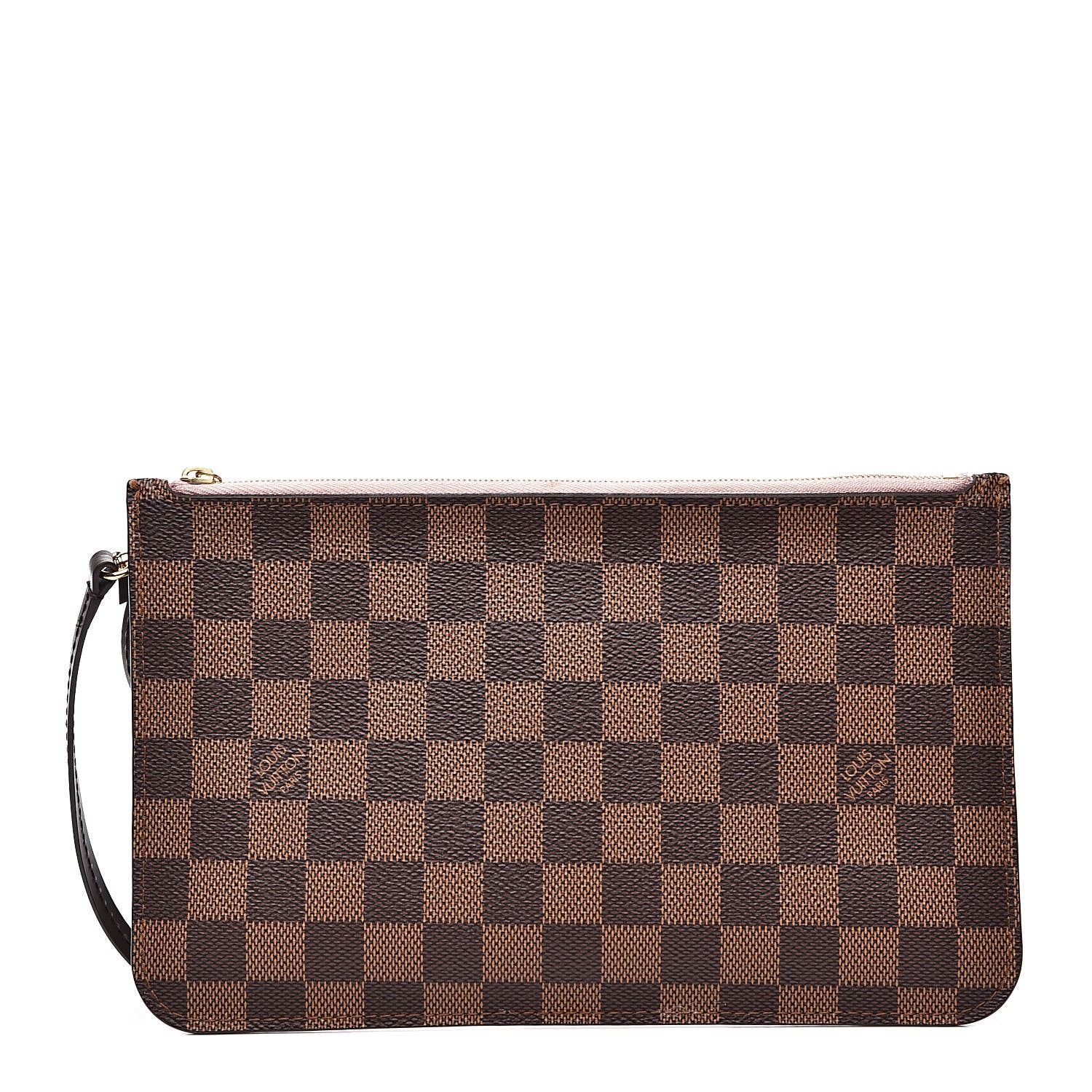 Louis Vuitton Damier Ebene Neverfull MM GM Pochette Rose Ballerine 1 of 11
