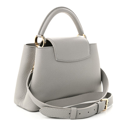 Louis Vuitton Taurillon Capucines BB Flint Grey 3 of 9
