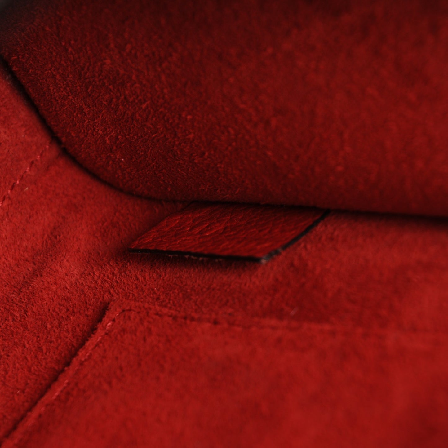 Drummed Calfskin Nano Luggage Coquelicot