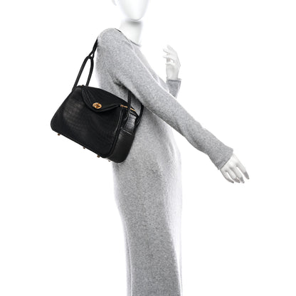 Hermes Matte Niloticus Crocodile Lindy 26 Black 2 of 10