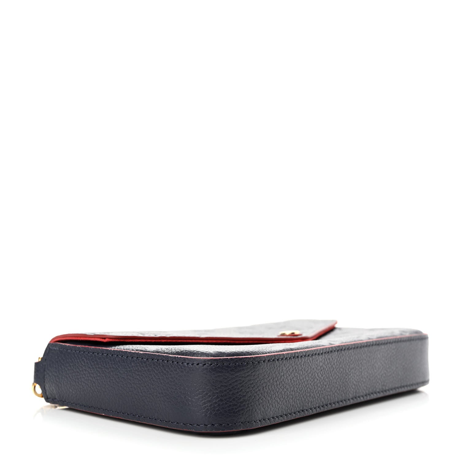 Louis Vuitton Empreinte Pochette Felicie Chain Wallet Marine Rouge 4 of 13