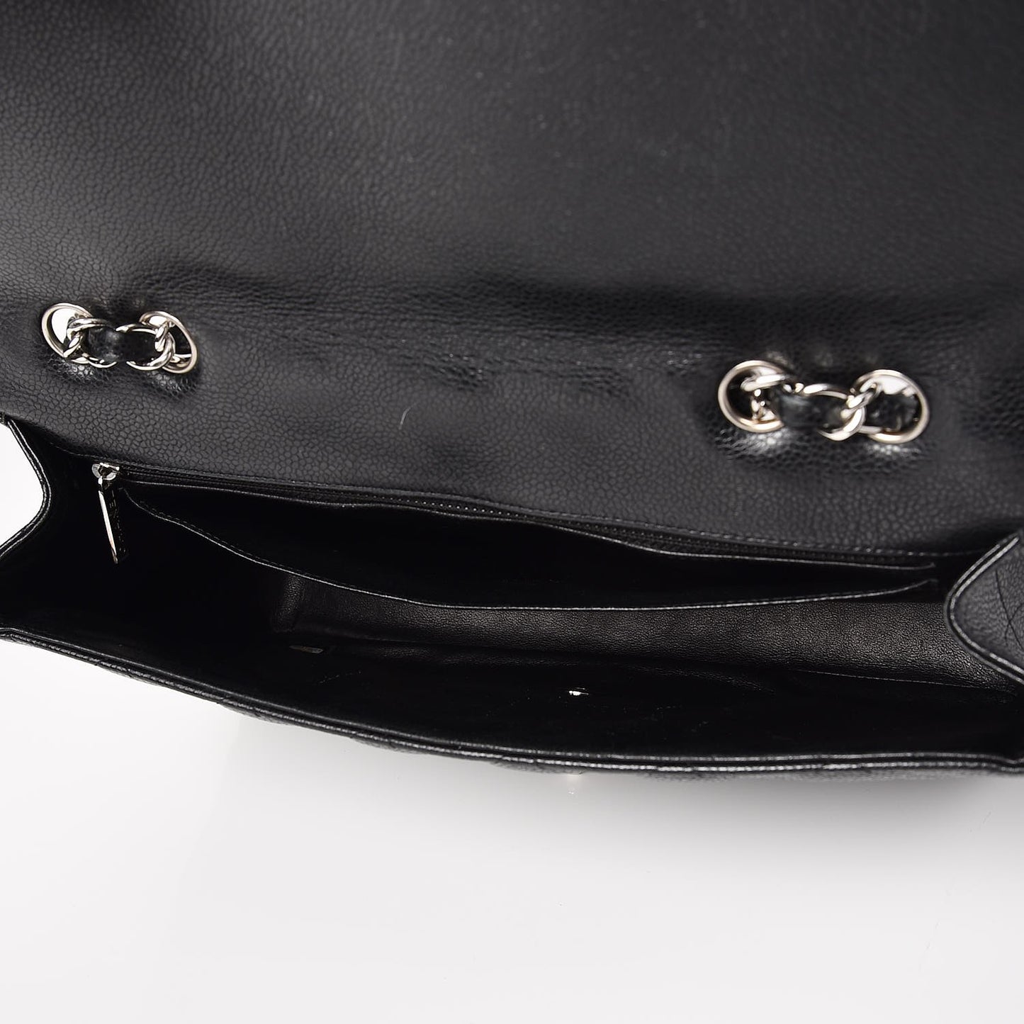 Caviar Quilted Jumbo Single Flap Black