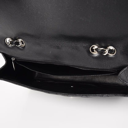 Chanel Caviar Quilted Jumbo Single Flap Black 6 of 10