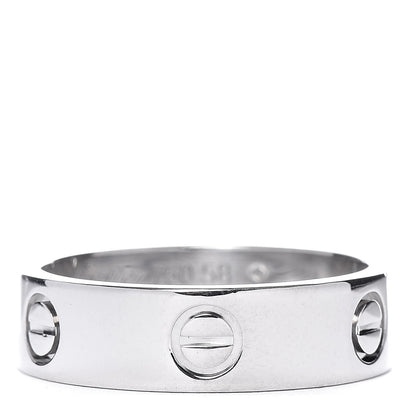 Cartier 18K White Gold 5.5mm LOVE Ring 58 8.25 1 of 4