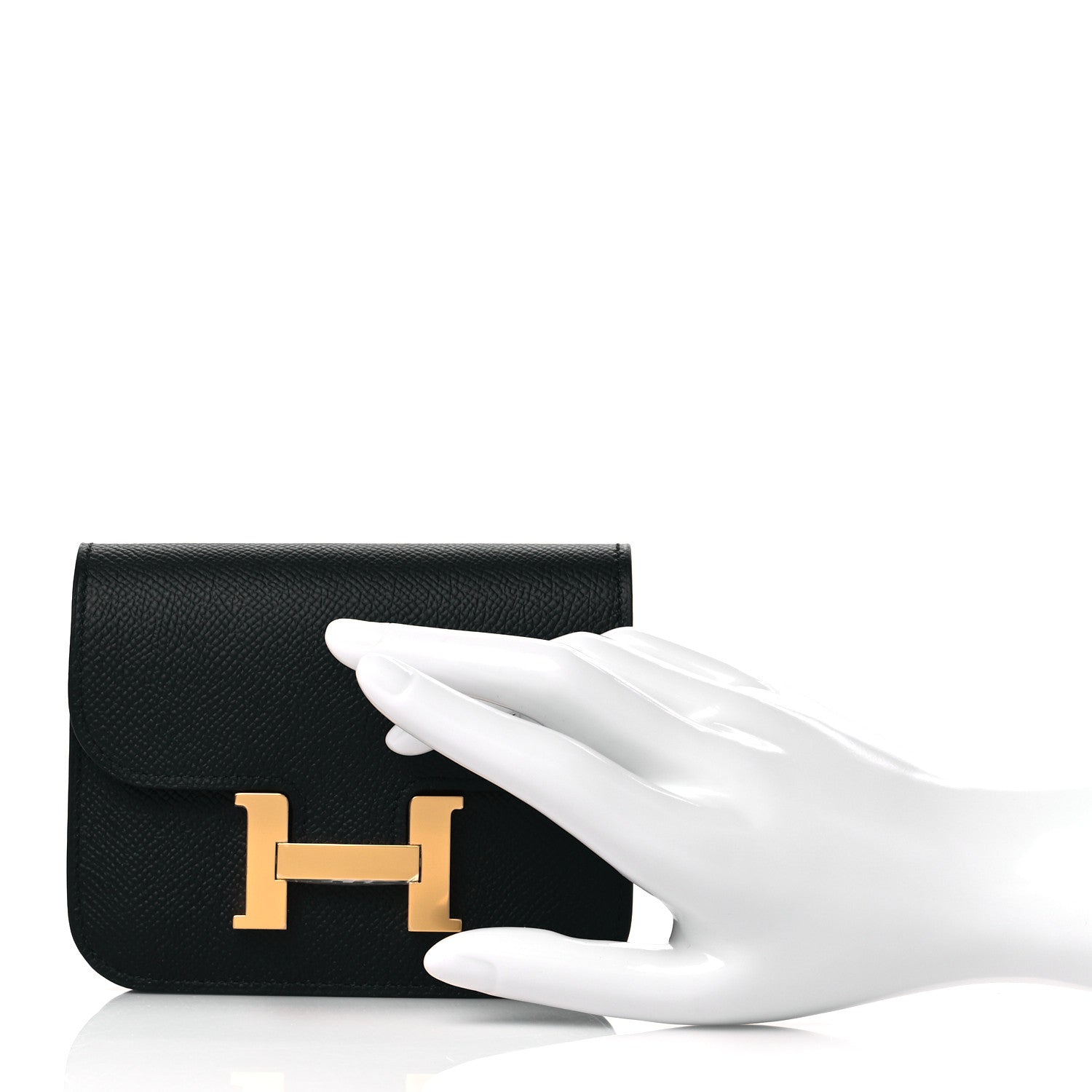 Hermes Epsom Constance Slim Wallet Black 3 of 10