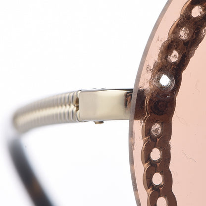 Chanel Chain Round Sunglasses 4245 Brown Gold 9 of 10