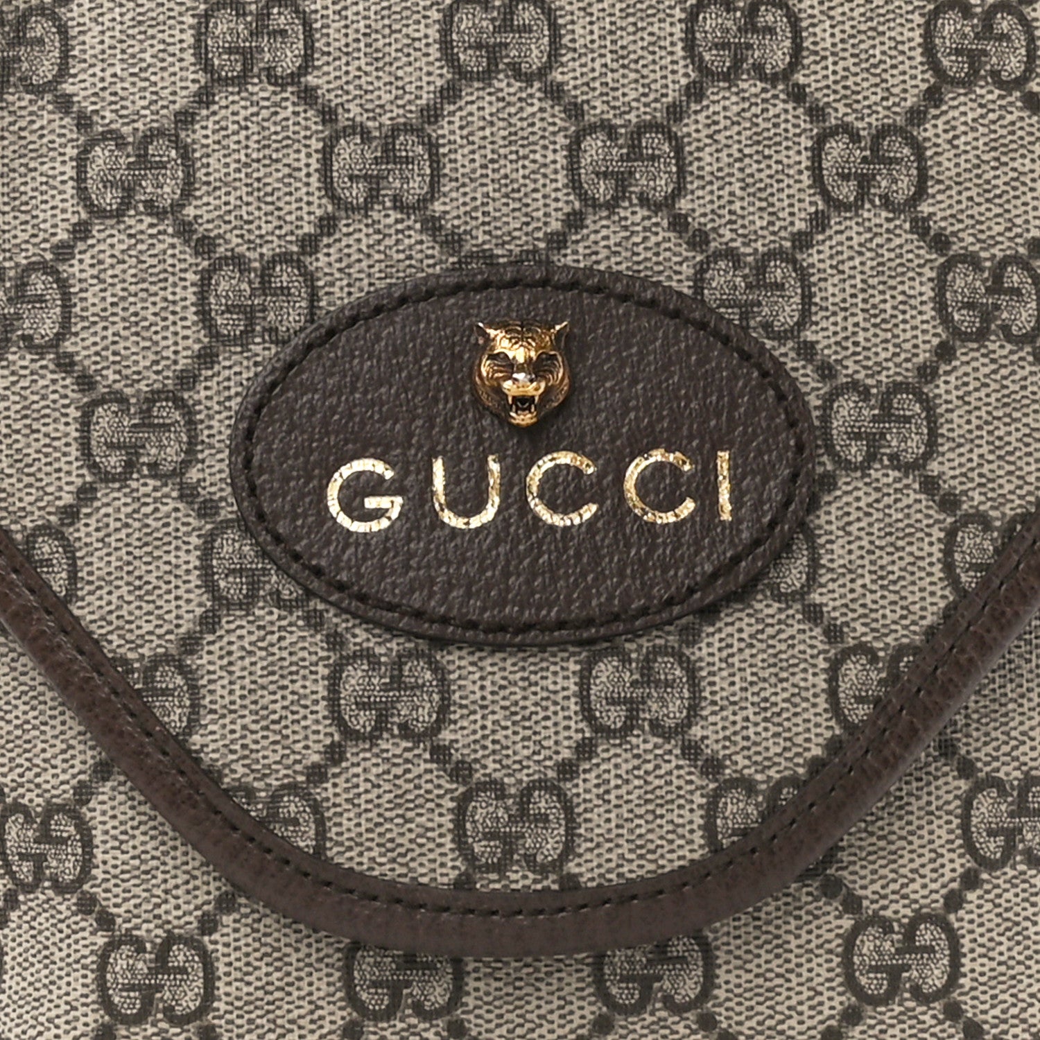 Gucci GG Supreme Monogram Web Medium Neo Vintage Flap Messenger Bag Beige New Acero 9 of 12