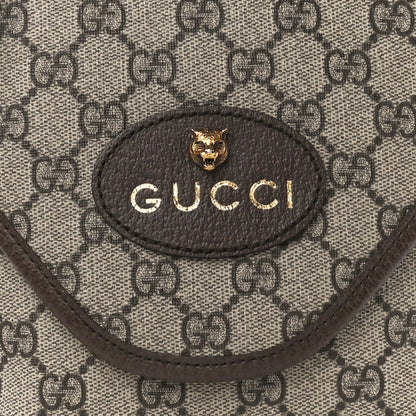 Gucci GG Supreme Monogram Web Medium Neo Vintage Flap Messenger Bag Beige New Acero 9 of 12