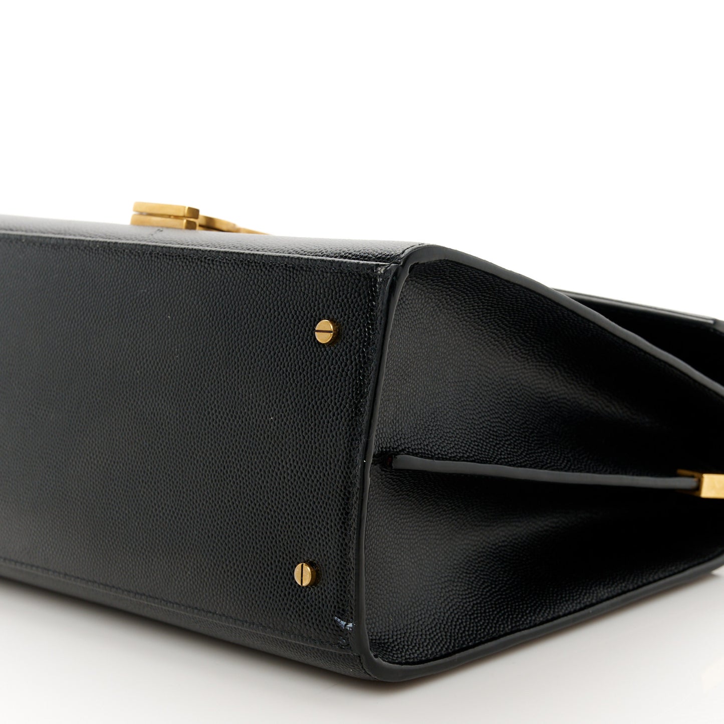 Grain de Poudre Medium Classic Monogram Cassandra Top Handle Black Rouge Legion