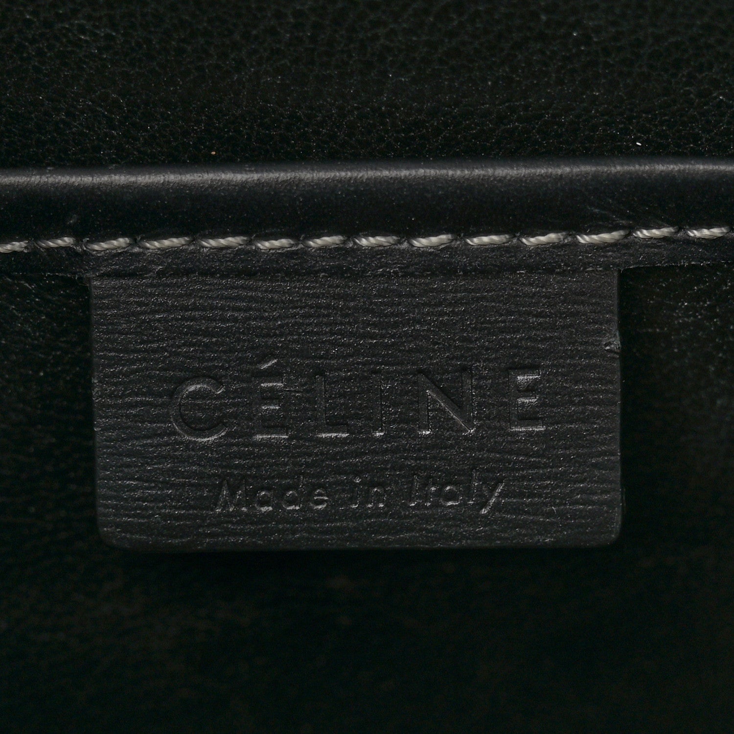 Celine Glazed Calfskin Nano Bi-Color Luggage Dark Blue 6 of 13